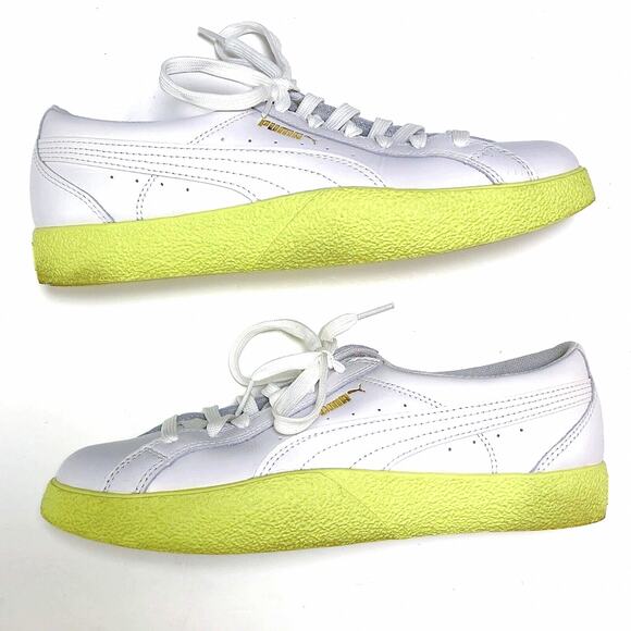 PUMA Women’s Sneakers Colorpop Sporty Athleisure Streetwear White Lime Size 9 - Picture 3 of 7
